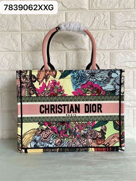 christian dior floral book tote|original christian dior tote bag.